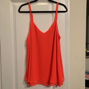 Neon pink tank top